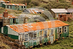 Derelict sleeping quarters. Fort Dunree. county Donegal. Ireland photo