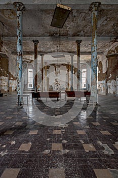Derelict Room - Abandoned Ohio State Reformatory Prison - Mansfield, Ohio