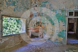 Derelict Sanatorium, Lost Place, Eleousa, Rhodes Island, Greece.