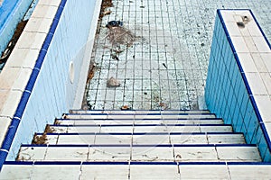 Derelict swimming pool