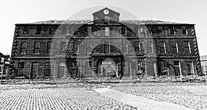 Derelict warehouse building in Montrose, Scotland