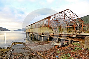 Derelict Warehouse by Loch Long, Scotland