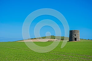 Derelict windmill at Kearney 5, Northern Ireland third left landscape