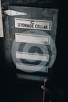 Derelict Wood Storage Cellar Door - Abandoned Brewery - Jeanette, Pennsylvania