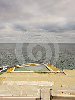 Derelictb swimming pool complex and lido, malta