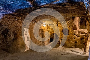 Derinkuyu - cave city in Cappadocia. Turkey photo
