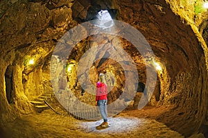 Derinkuyu cave underground city, Cappadocia photo