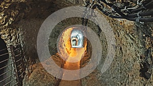 Derinkuyu Underground City in Cappadocia, Turkey