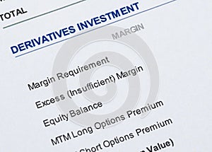 Derivatives investment photo