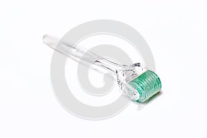 Dermaroller for medical micro needling therapy. Derma roller mesoroller microneedle mesotherapy mesopen