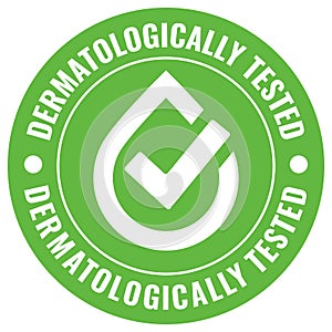 Dermatologically tested vector icon