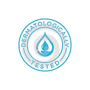 Dermatologically Tested water drop icon