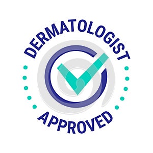 Dermatologist recommended vector icon template design