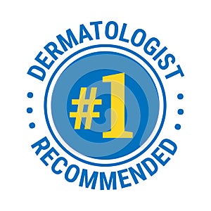 Dermatologist recommended vector icon template design