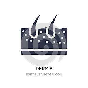 dermis icon on white background. Simple element illustration from Medical concept photo