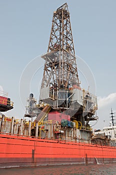 Derrick of Drill Ship