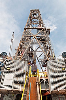 Derrick of Drill Ship