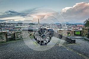Derry Siege Cannon on Derry City Walls