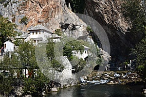 The Dervish house tekija on the Buna river