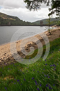 Derwent dam over Derwent reservoir