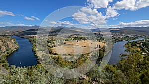 Derwent River Bend with New Nolfolk & Mt Wellington at the back from Pulpit Rock Lookout