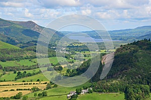 Derwent Water from Catbells, near Keswick, Lake District, Cumbria, UK