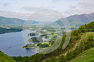 Derwent Water, Keswick and Bassenthwaite Lake, Cumbria, UK