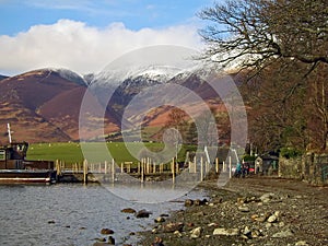 Derwent Water and mountains