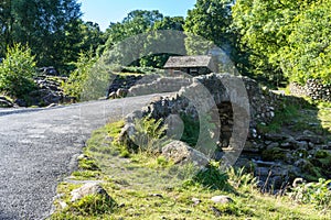 DERWENTWATER, LAKE DISTRICT/ENGLAND - AUGUST 31 : View of Ashness bridge near Derwentwater in the Lake District England on August