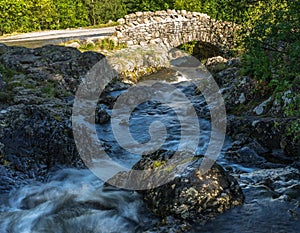 DERWENTWATER, LAKE DISTRICT/ENGLAND - AUGUST 31 : View of Ashness bridge near Derwentwater in the Lake District England on August