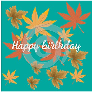 Modern birthday greeting card design