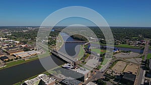 Des Moines, Aerial View, Downtown, Des Moines River, Iowa