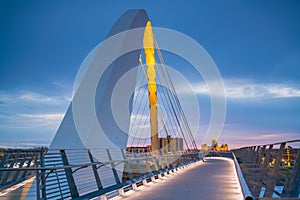 Des Moines Iowa skyline in USA