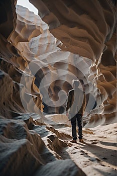 Man looking at the amazing view