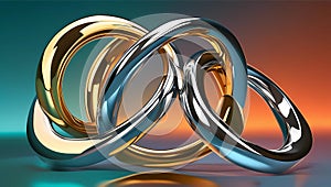 Intertwined Metallic Rings