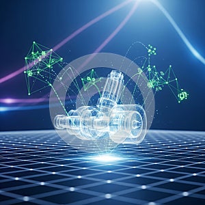 Digital Blueprint of an Engine Component