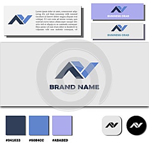 professional monogram Logo design little a+n