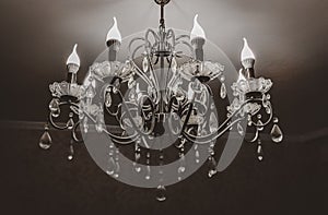 Desaturated chandelier photo