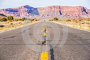 Descending into Monument at Utah Arizona border