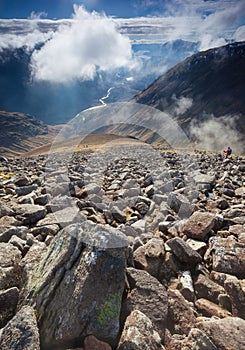 Descending Stob Dubh