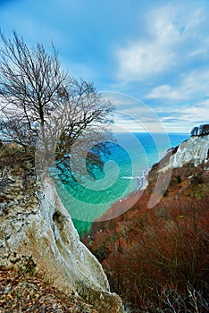 Descent of the famous sight of rugia kÃ¶nigsstuhl