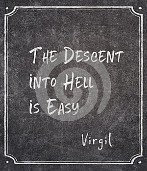 Descent into Hel Virgil quote photo