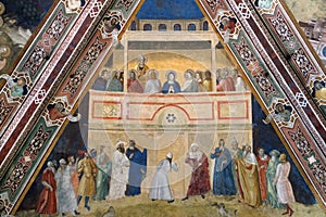 The Descent of the Holy Spirit, fresco in Santa Maria Novella church in Florence