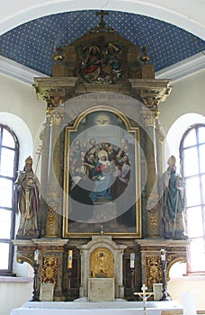 Descent of the Holy Spirit, High Altar at Holy Spirit Chapel in Vrtace, Croatia