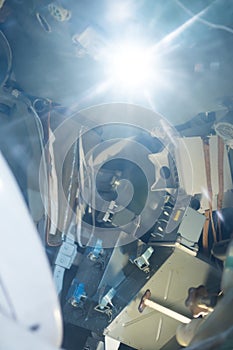 The descent space capsule.