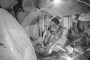 The descent space capsule.