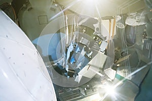 The descent space capsule.