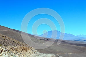 Descent to Caipe in Arizaro salt flat photo