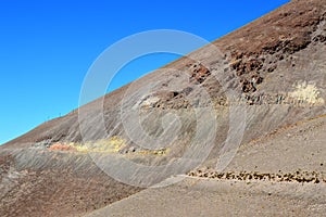 Descent to Caipe in Arizaro salt flat photo