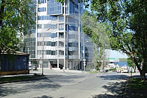 The descent to the Volga river on Komsomolskaya street in Samara